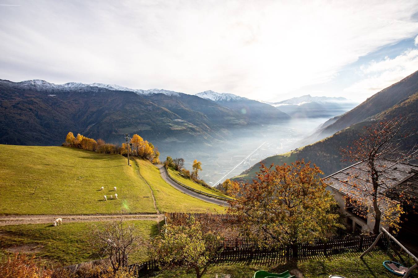 Ganze Wohnung, Apartment 'Waldes Duft - Patleidhof' mit Bergblick und privater Sauna am Balkon in Naturns, Texelgruppe