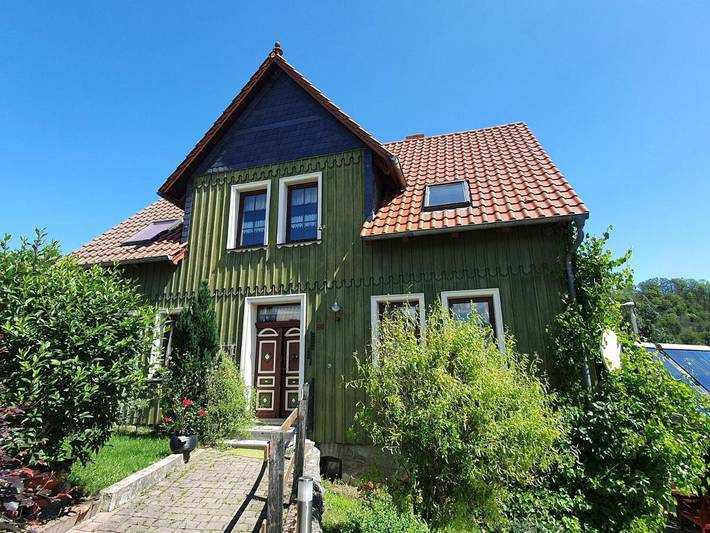 Ferienwohnung für 3 Personen, mit Balkon und Terrasse sowie Garten und Sauna in Rübeland