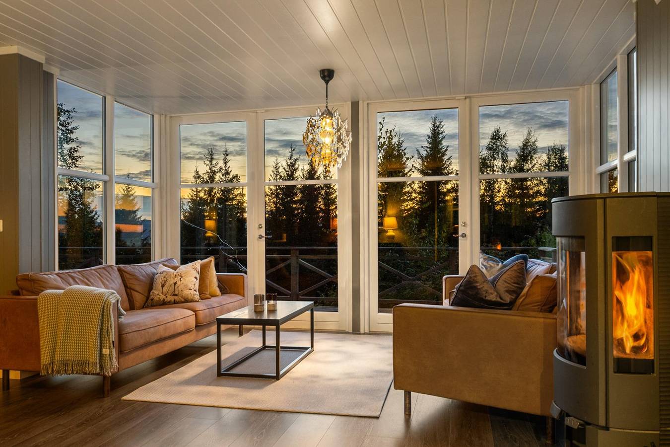 Ferienhaus für 9 Personen mit Sauna in Stange