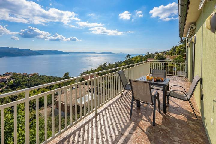 Ganze Wohnung, Magda 2 Apt with Panoramic Sea View in Plomin, Ostküste Istrien