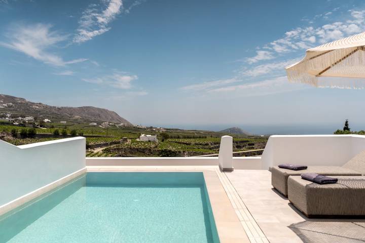 Ferienhaus für 3 Personen, mit Meerblick und Balkon sowie Terrasse