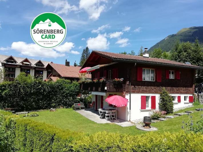 Vacation apartment for 5 people, with terrace and yard, kid friendly in Central Switzerland