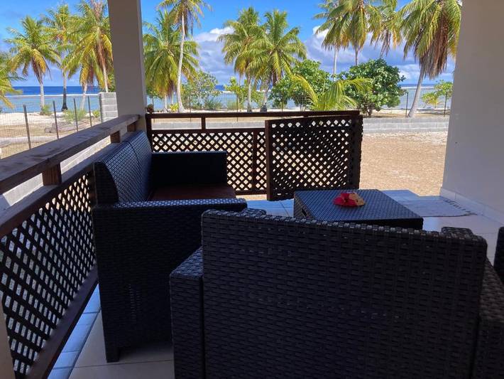 Location de vacances pour 3 personnes, avec jardin ainsi que vue et terrasse dans Tikehau - 2