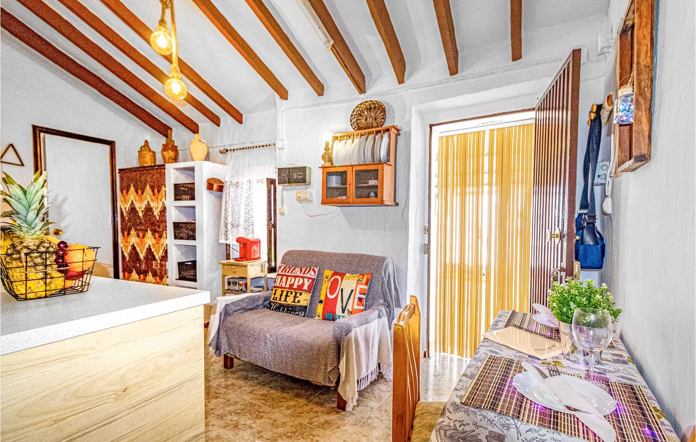 Uitzicht op zee met zwembad & parkeerplaats in Torrox, Costa del Sol