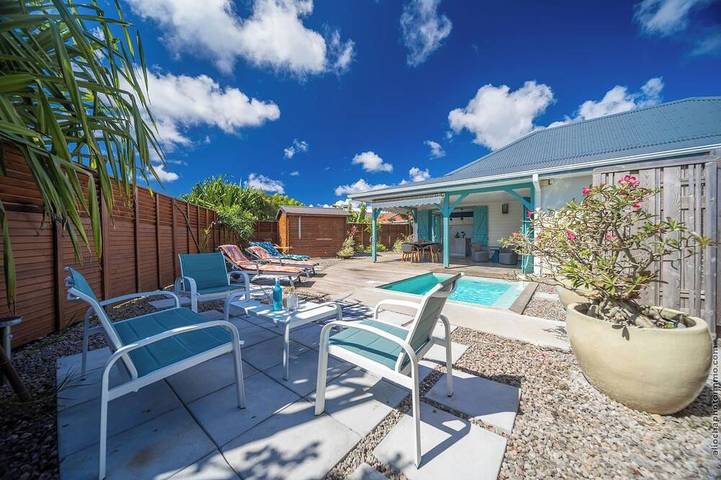 Maison de vacances pour 6 personnes, avec jardin et balcon dans Le Marin