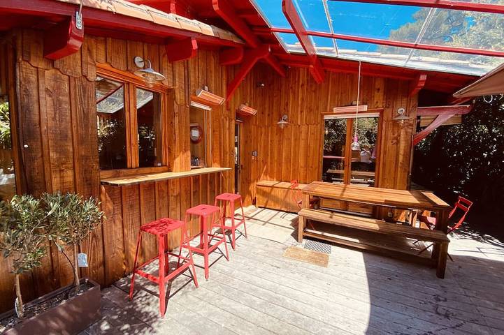 Maison de vacances pour 6 personnes, avec Jacuzzi et Terrasse ainsi que Jardin et Piscine dans Le Moulleau
