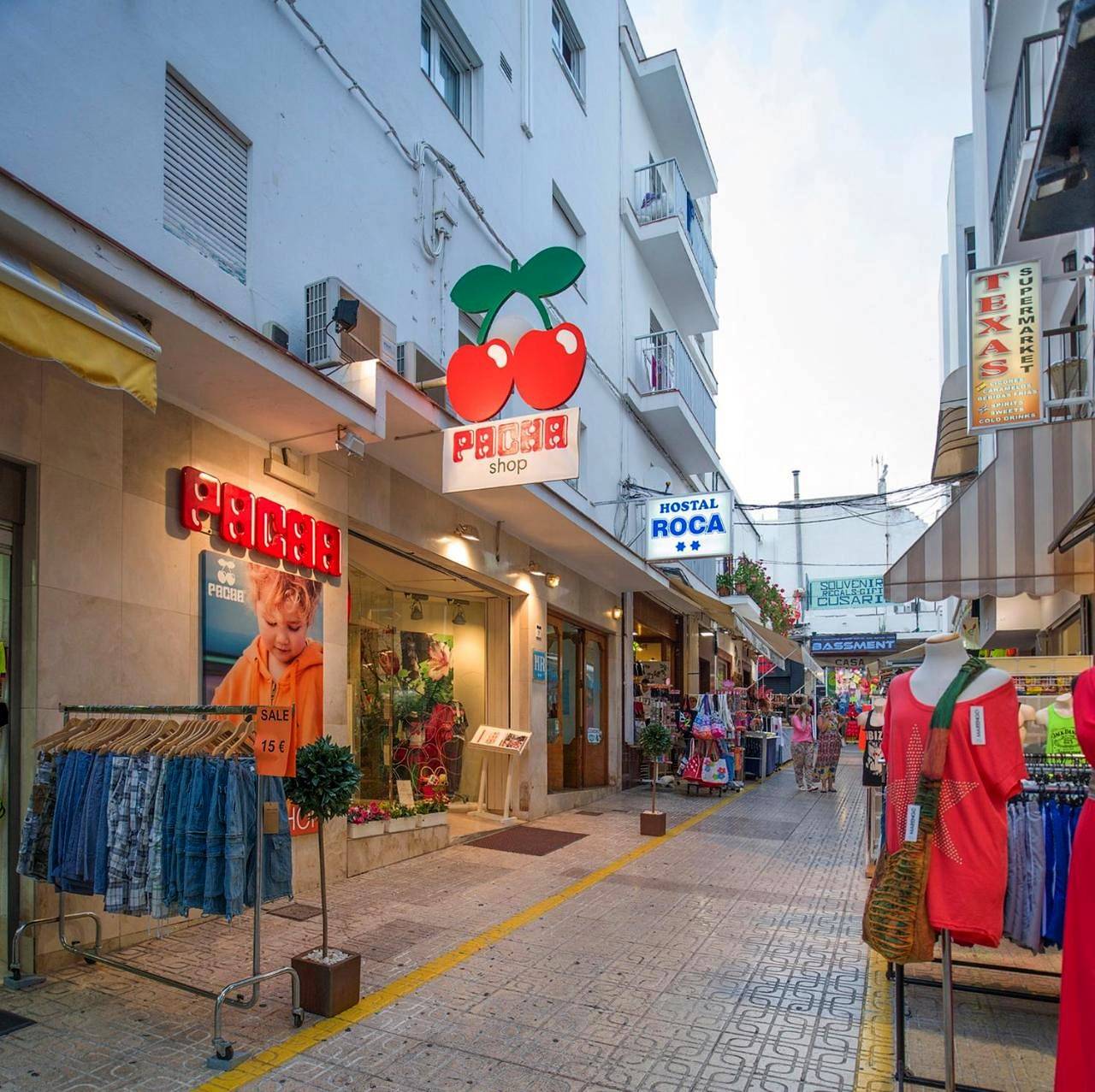 Hostal Roca in Ocean Beach Ibiza, Sant Antoni de Portmany