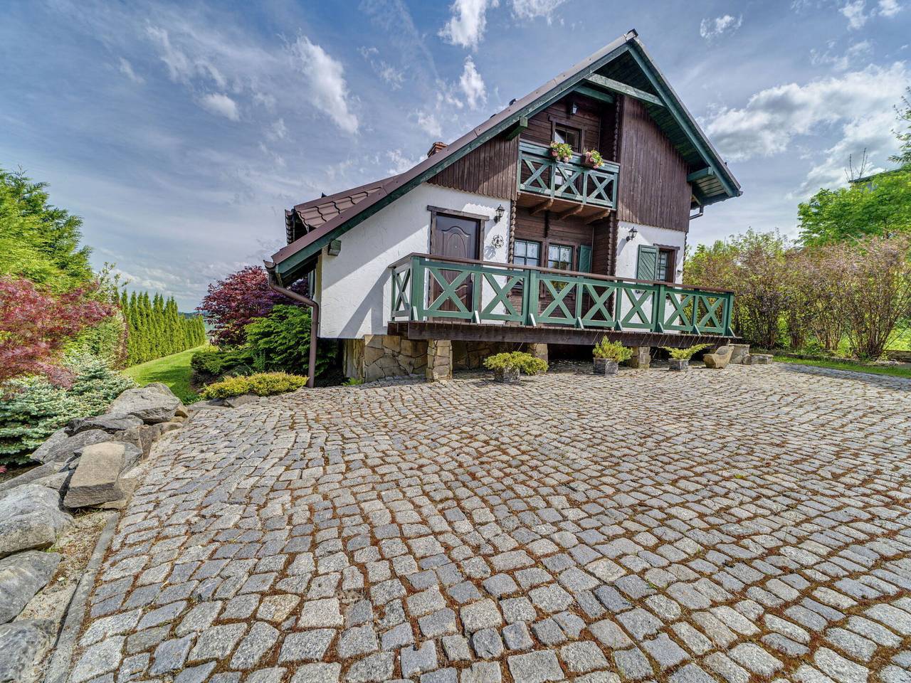 Dom dla 4 osób z balkon in Rychwałd, Karpaty (Polska)