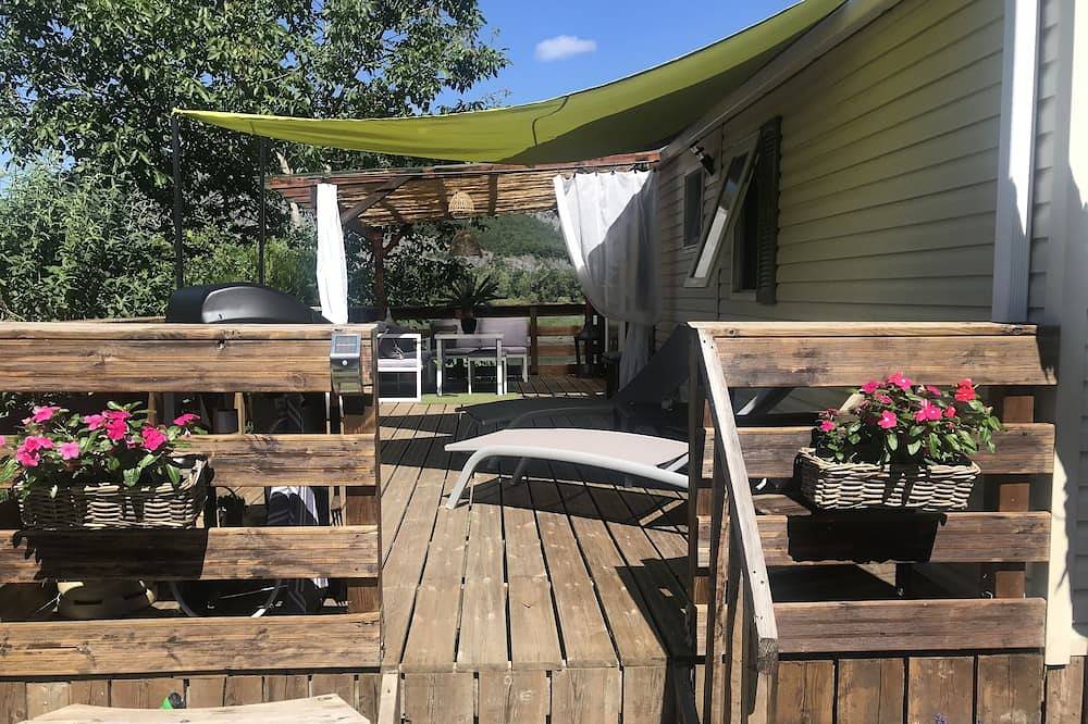 Mobilh Mobil-home Tout Confort au Bord D'un lac Avec Piscine Dans Résidence in Curbans, Forcalquier und Umgebung