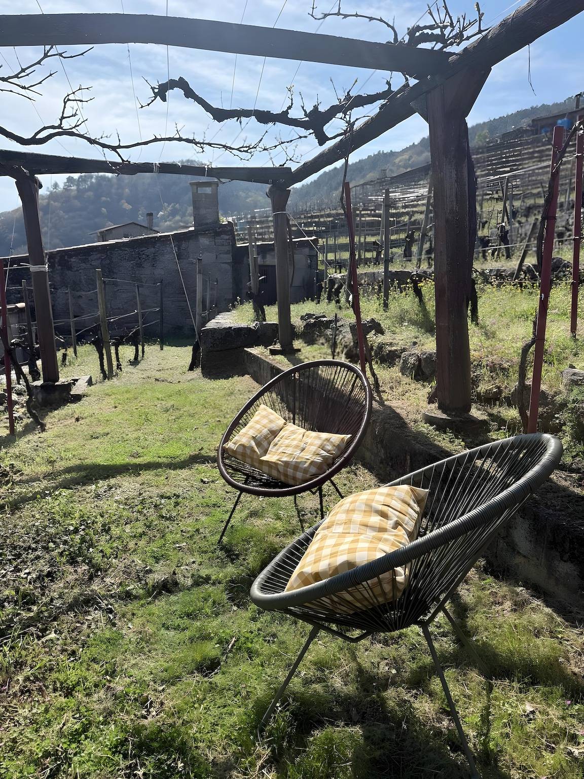 Uba Vineyard – Landhaus in der Ribeira Sacra mit Blick auf den Río Miño in Chantada, Lugo Provinz