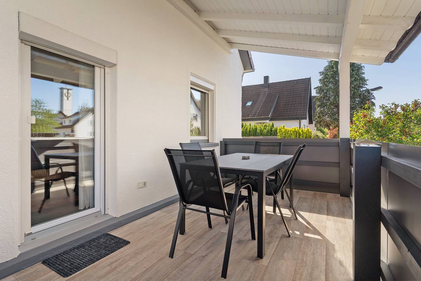 Casa de vacaciones 'Kornfeld' con balcón y Wi-Fi in Kehl, Selva Negra Central