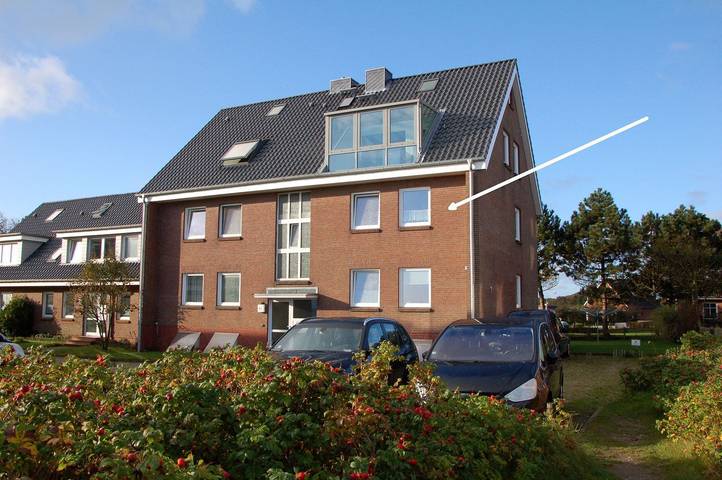 Ganze Wohnung, Ferienwohnung Tidenblick in Wittdün mit Meerblick, Balkon und 50 m zum Strand in Nordfriesische Inseln (Schleswig-Holstein) (Schleswig-Holstein), Wittdün