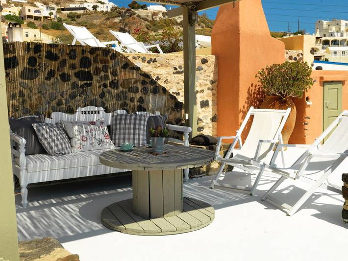 Villa pour 18 personnes, avec terrasse à Santorin