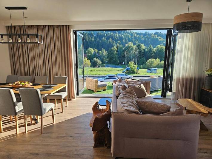 Willa dla 10 osób, z Balkon i Jacuzzi oraz Taras i Ogród w Ustroń