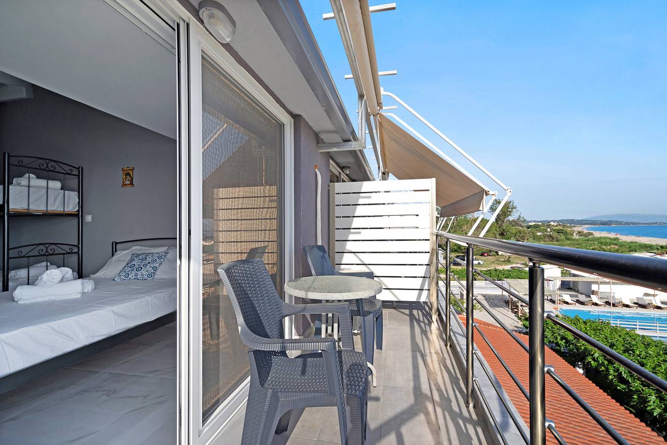 Hel enrumslägenhet, Studio Apartment 'Iguana 18' with Sea View, Wi-Fi and Air Conditioning in Preveza perifereiakí enótita