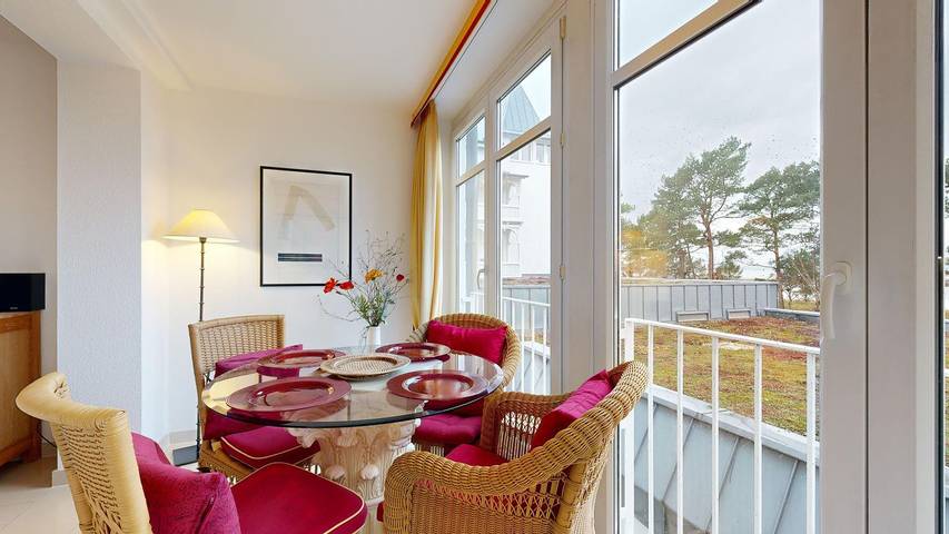 Ferienwohnung für 2 Personen, mit Balkon, mit Haustier in Süd-Rügen