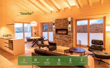 Chalet für 6 Personen, mit Sauna und Garten sowie Ausblick in Daun