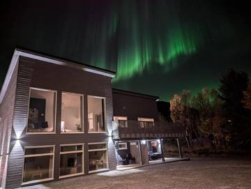 Ferienwohnung für 4 Personen, mit Ausblick und Garten, mit Haustier in Tromsø
