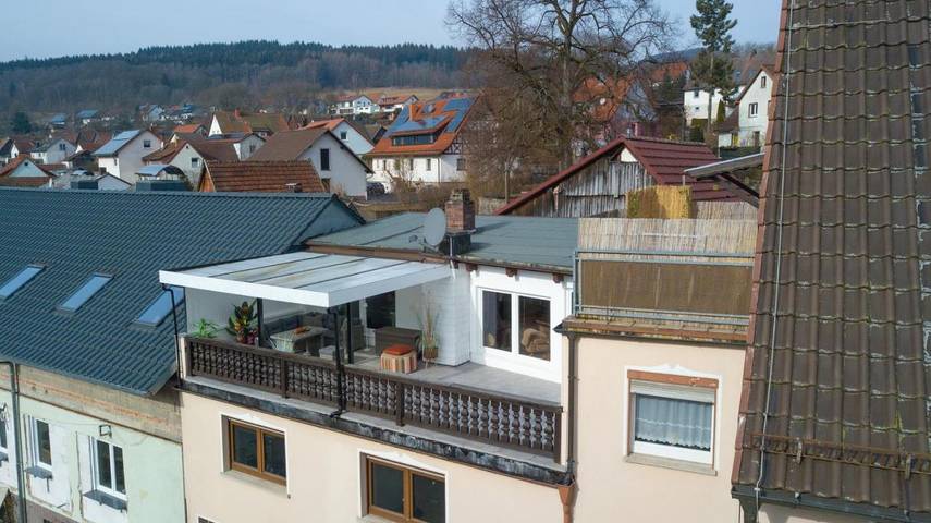 Ferienwohnung für 6 Personen, mit Balkon und Terrasse sowie Ausblick in Wildflecken - 4
