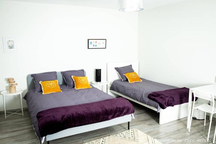 Appartement de vacances pour 5 personnes, avec jardin et vue
