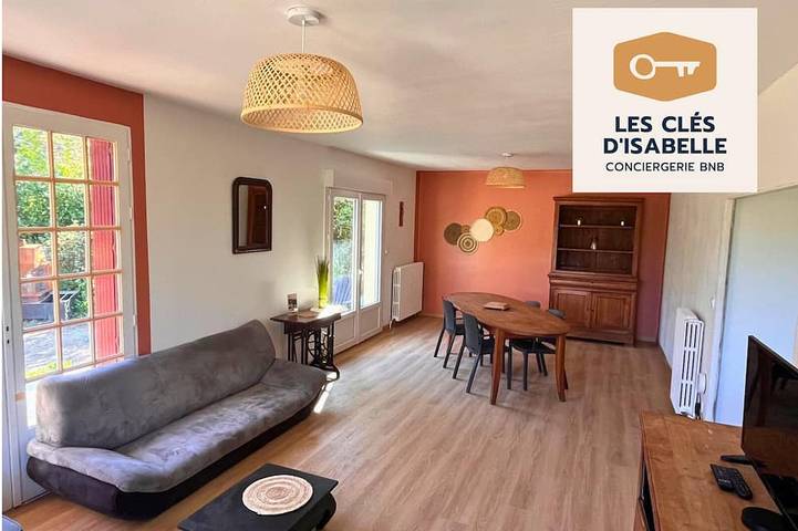 Appartement de vacances pour 8 personnes, avec terrasse et jardin