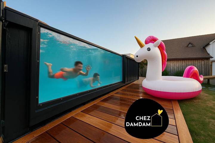 Maison de vacances pour 17 personnes, avec terrasse et jardin, animaux acceptés à Saint-Pair-sur-Mer