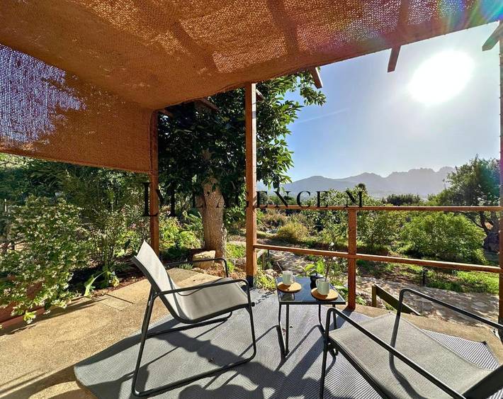 Appartement de vacances pour 2 personnes, avec Terrasse ainsi que Jardin et Vue