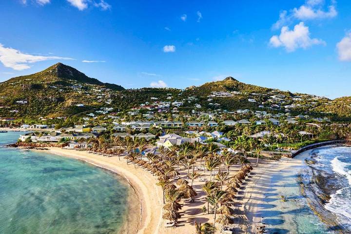 Station pour 2 personnes, avec vue et piscine ainsi que sauna et jardin, animaux acceptés dans Saint-Barthélemy - 2