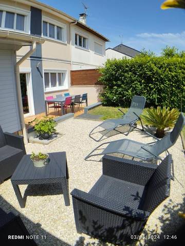 Gîte pour 4 personnes, avec terrasse et vue à Mulsanne