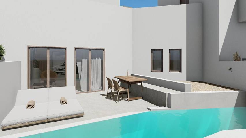 Appartement voor 3 personen, with tuin and zwembad as well as uitzicht op Karpathos
