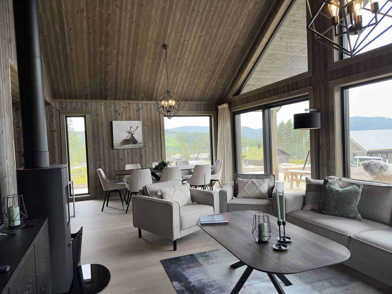 Luxus-Ferienhaus, Skifahren, Sauna, Remote-Büro in Nesbyen