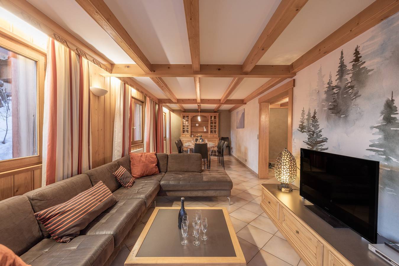 Ganze Wohnung, Appartement „L'origan“ mit Bergblick, privater Terrasse und Wlan in Chinaillon, Le Grand-Bornand