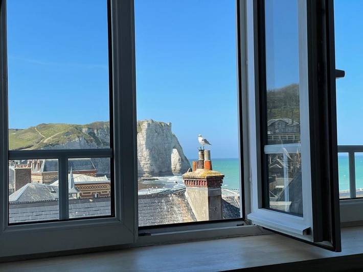 Appartement de vacances pour 4 personnes, avec Vue à Étretat