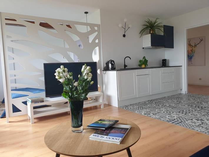 Ferienwohnung für 6 Personen, mit Garten und Ausblick