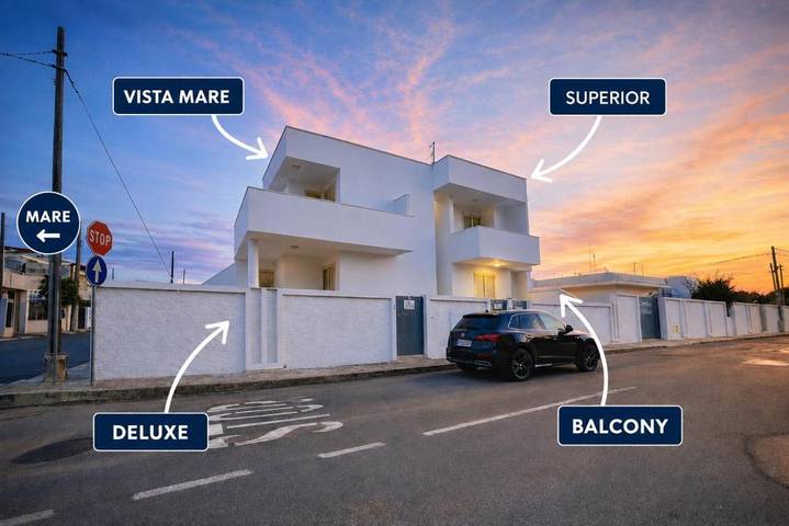 Ferienhaus für 6 Personen, mit Balkon und Terrasse sowie Garten und Ausblick in Torre Dell'orso - 2