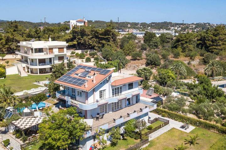 Ferienhaus für 22 Personen, mit Garten und Pool sowie Ausblick in Koskinou - 2