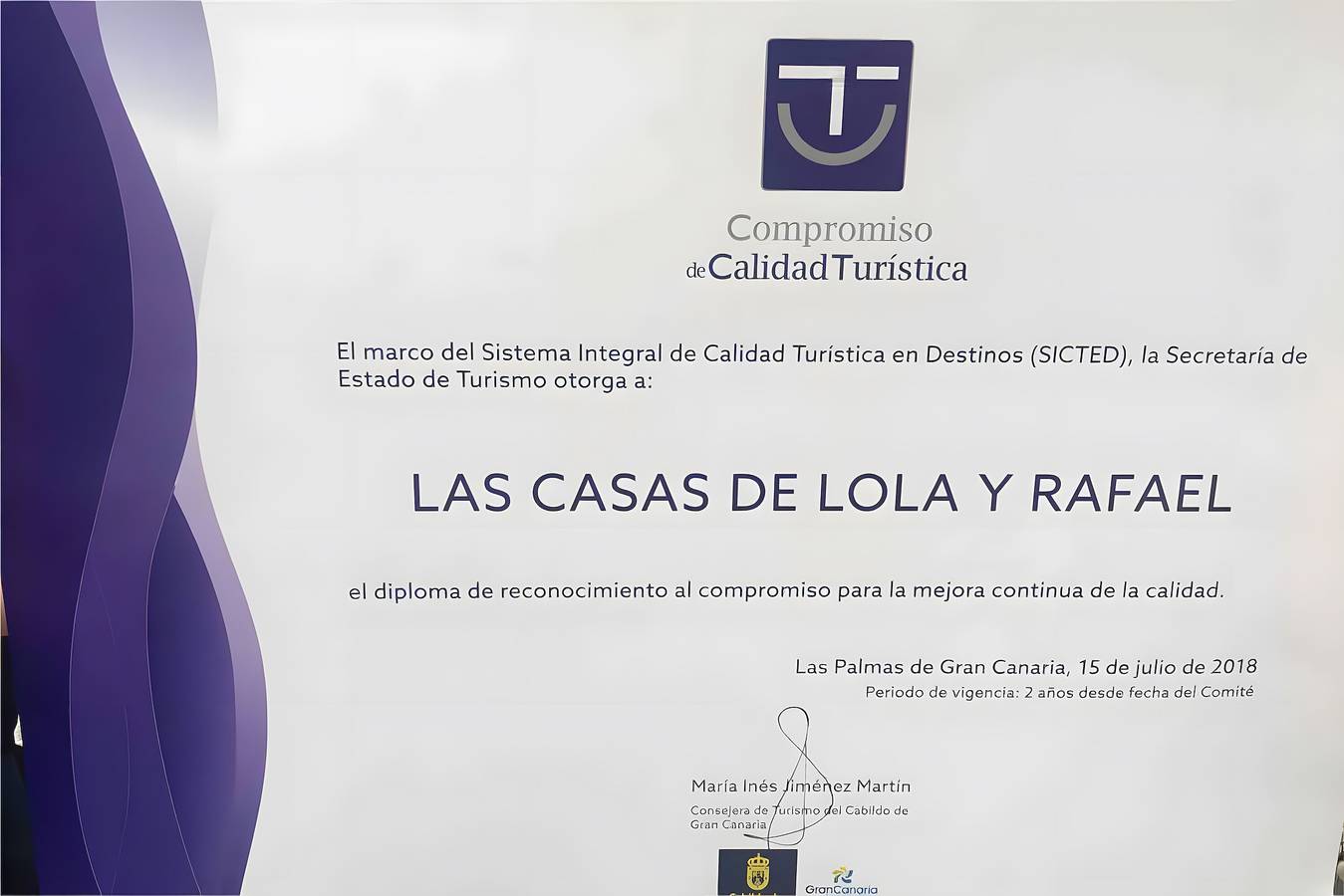 Las Casas de Lola y Rafael in Los Tiles, Moya