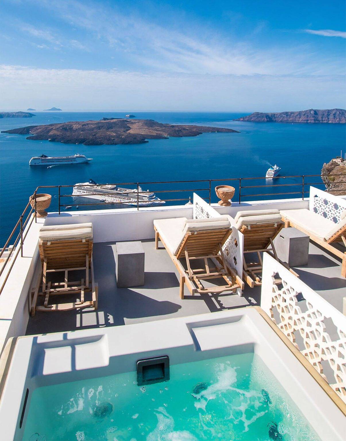 Villa für 2 Personen mit Balkon in Thera, Santorin