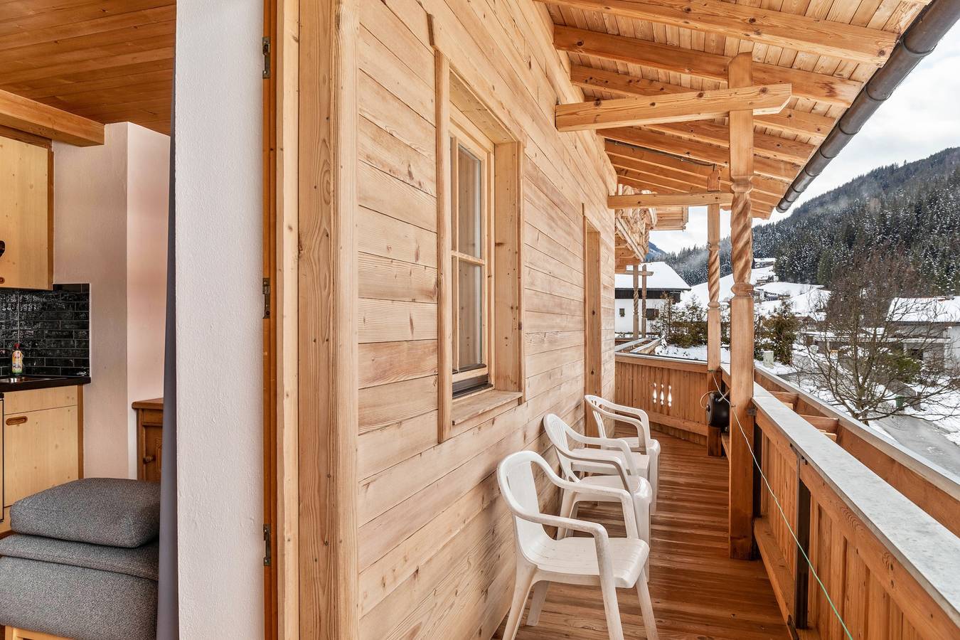 Ganze Wohnung, Ferienwohnung "Schwüwong - Apartment 23" mit Bergblick, Gemeinschaftsterrasse und Wlan in Hopfgarten im Brixental, Kaisergebirge