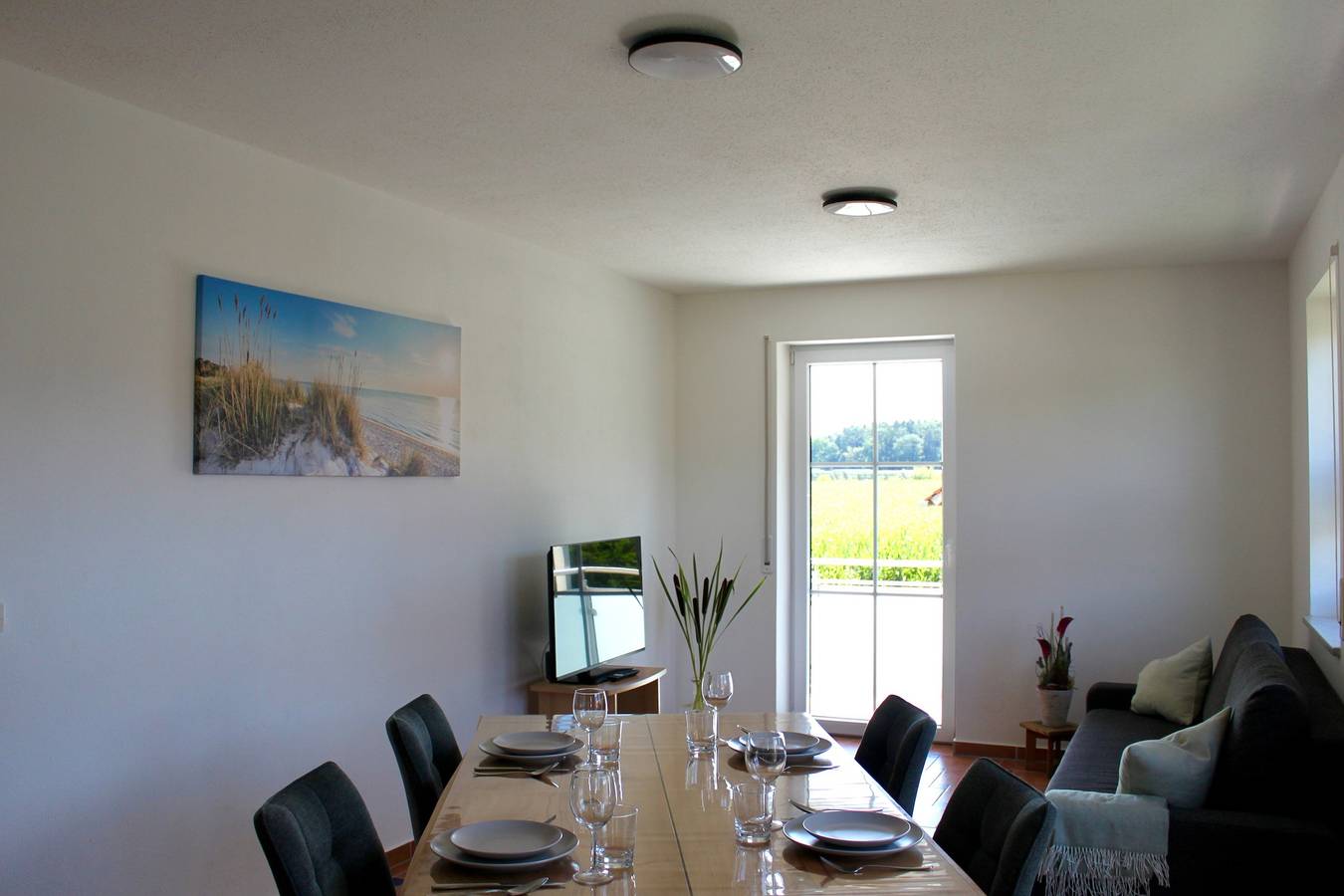 Geheel appartement, Vakantiewoning 'Lichtblick' met balkon en wifi in Merkendorf, Romantische Straße