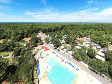 Camping für 4 Personen, mit Sauna und Whirlpool sowie Terrasse und Pool, mit Haustier in Capbreton