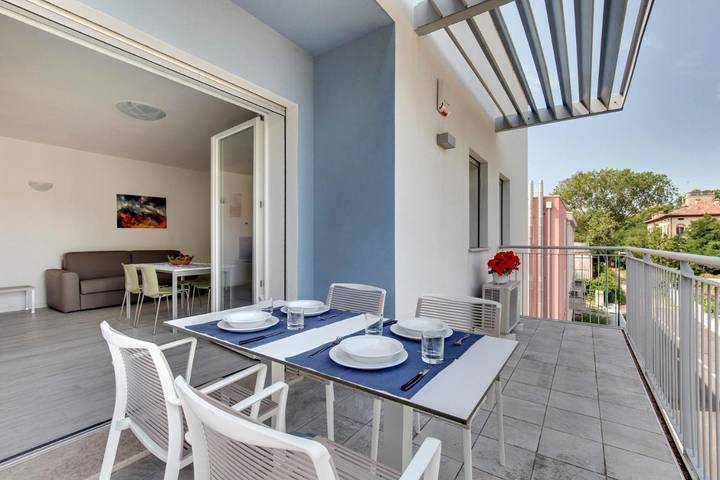 Ferienhaus für 3 Personen, mit Balkon und Terrasse in Lido di Venezia