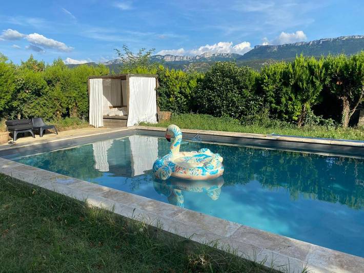 Maison de vacances pour 12 personnes, avec Terrasse ainsi que Jardin et Piscine