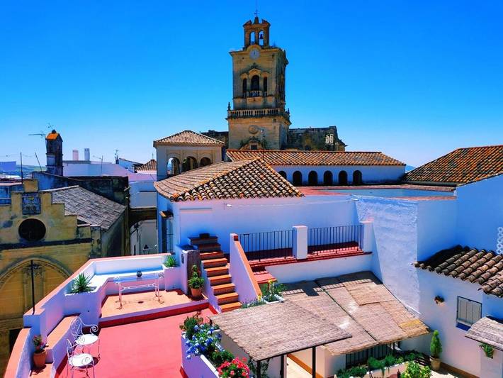Chambre d’hôte pour 2 personnes, avec Jacuzzi et Terrasse ainsi que Jardin et Vue à Arcos de la Frontera