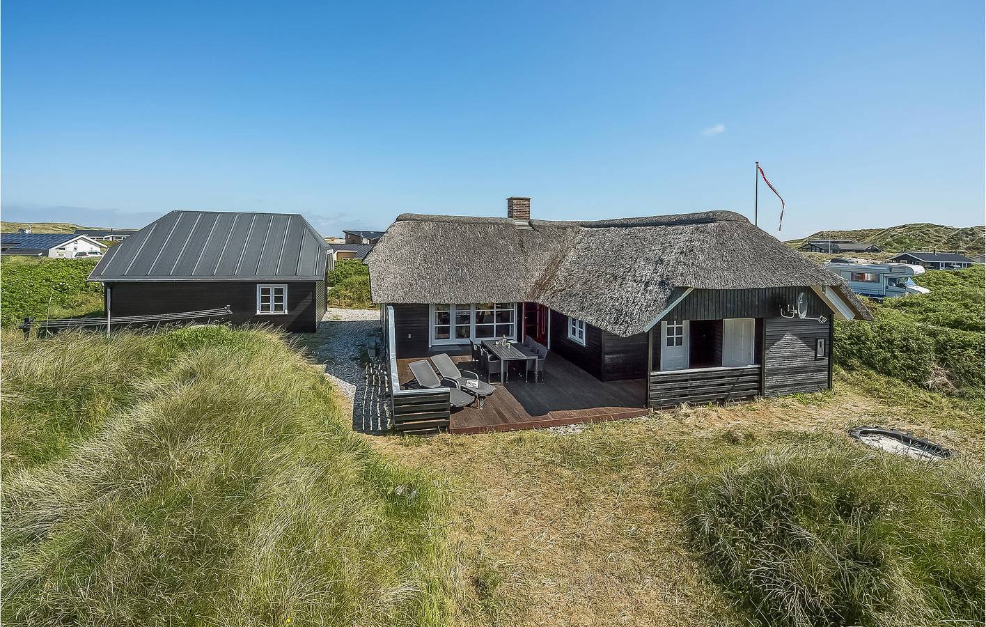 Feriehus for 8 personer med terrasse in Årgab, Holmsland Klit