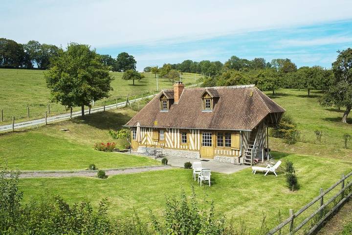 Maison de vacances pour 4 personnes, avec jardin ainsi que terrasse et vue