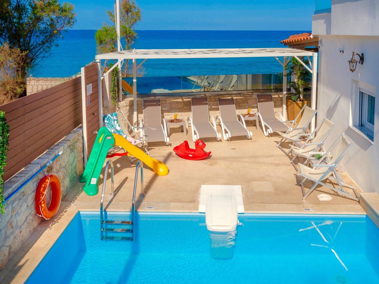 Villa für 10 Personen mit Terrasse in Skaleta, Rethymno und Umgebung