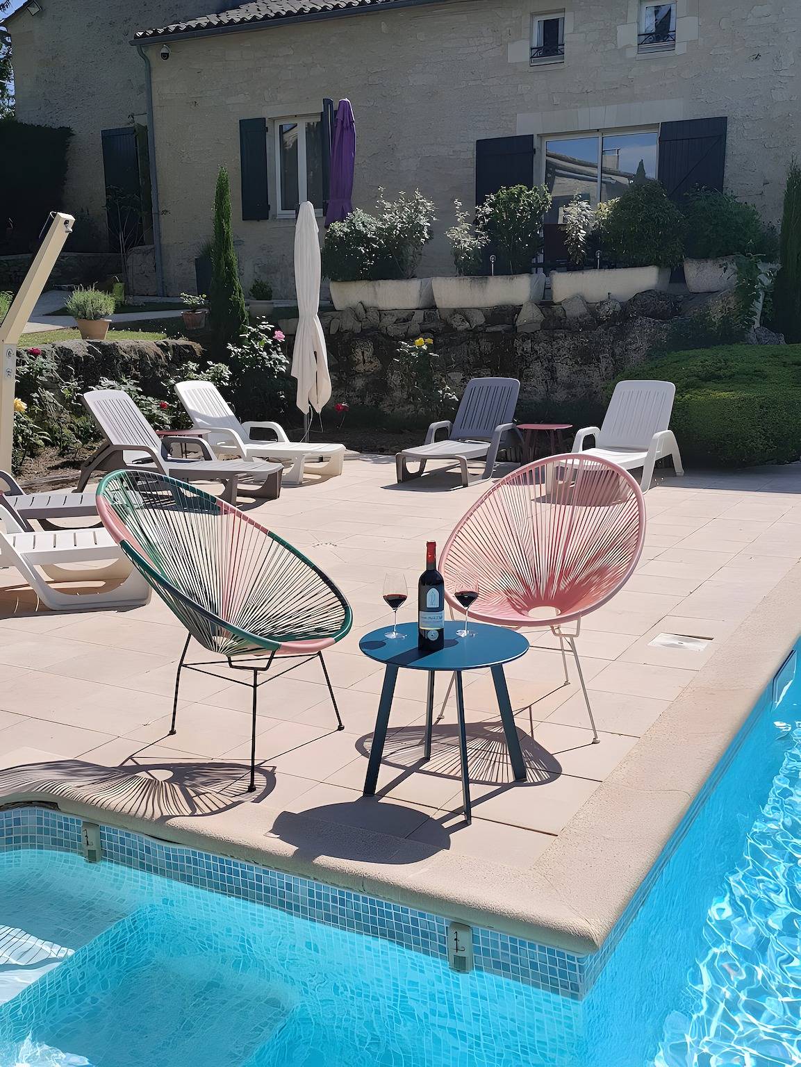 Chambre d'hôte " La Mansarde" au Gîte l'Authentic in Puisseguin, Région de Libourne