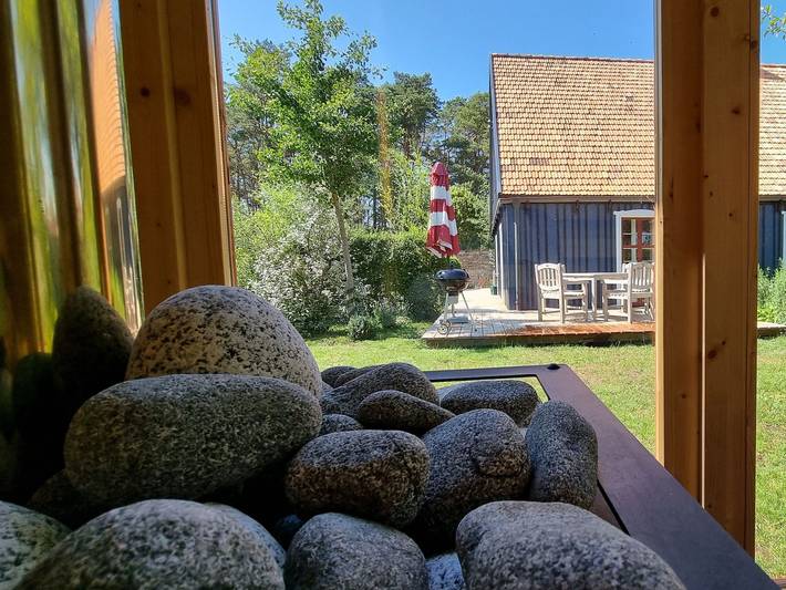 Pommernhaus Historisches Colonistenhaus Sauna Kamin Boot - Romantisch Übernachten mit offenem Kamin in Ahlbeck (Ueckermünde), Ahlbeck bei Ueckermünde