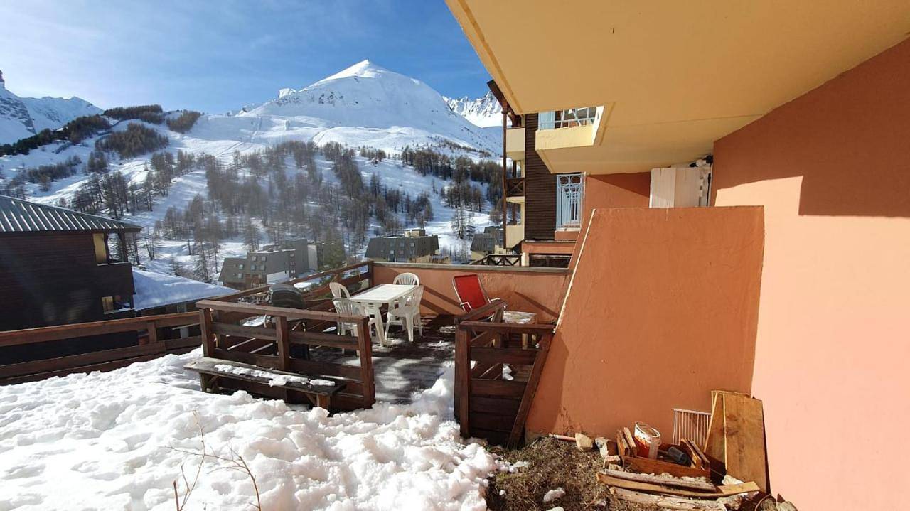 Studio rez-de-neige terrasse in La Foux d'Allos, Allos